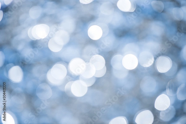 Obraz Blue bokeh background created by neon lights