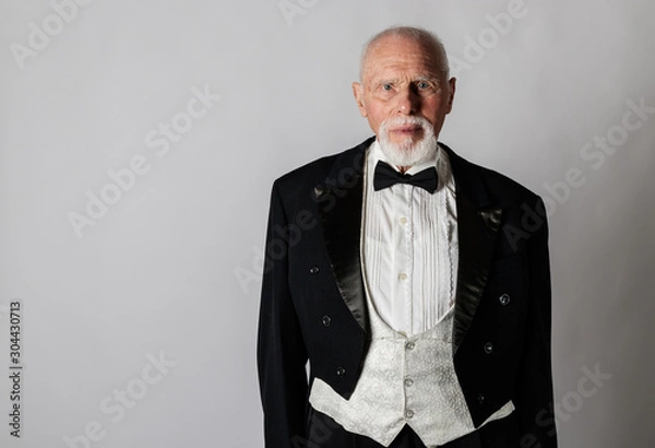 Obraz Old man in a tailcoat.
