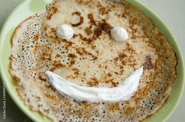 Obraz Pancake with a smile diaonal