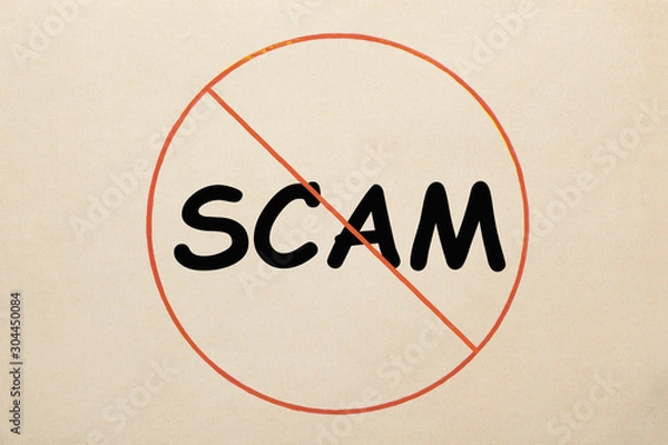 Fototapeta Scam Alert Concept