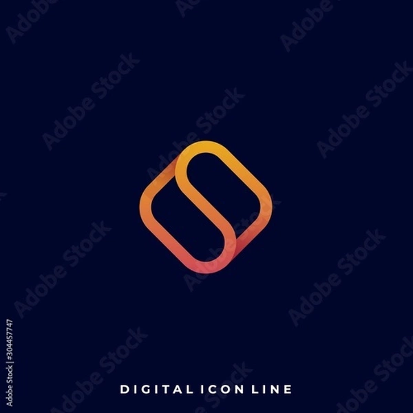 Fototapeta Abstract Box Luxury Illustration Vector Design Template