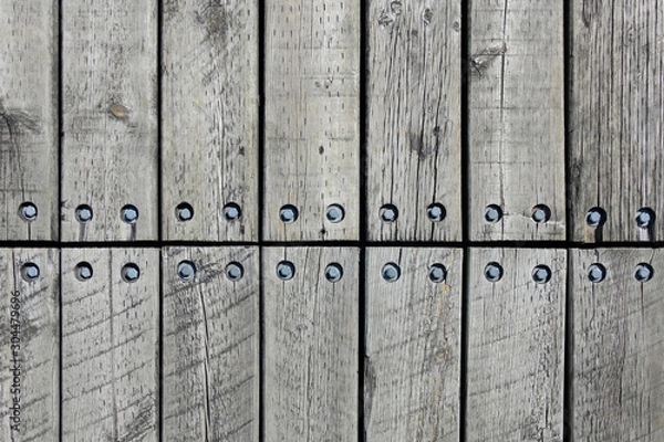 Obraz Background of weathered hardwood pier detail 4