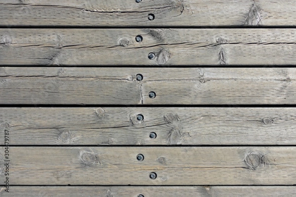 Obraz Background of weathered hardwood pier detail 1