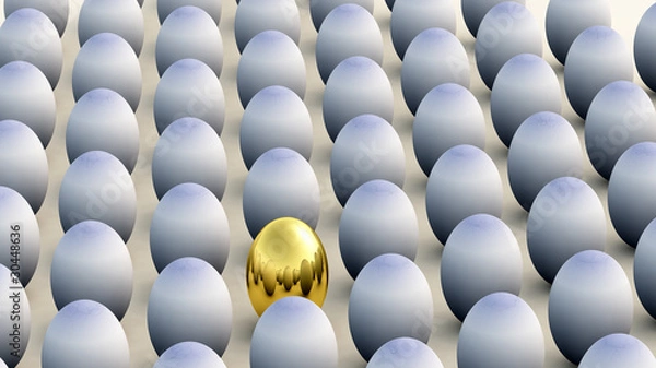 Fototapeta Non Conforming Easter Egg