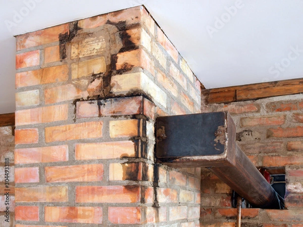 Obraz Damaged chimney