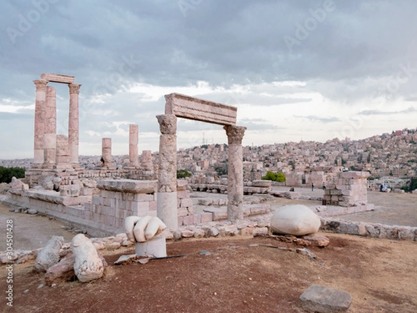 Fototapeta citadel amman jordan