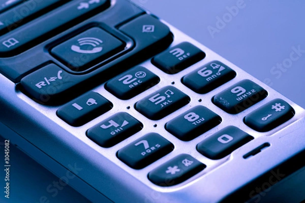 Fototapeta close up of telephone keypad