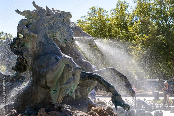 Obraz Place of quinconces in Bordeaux gironde aquitaine france