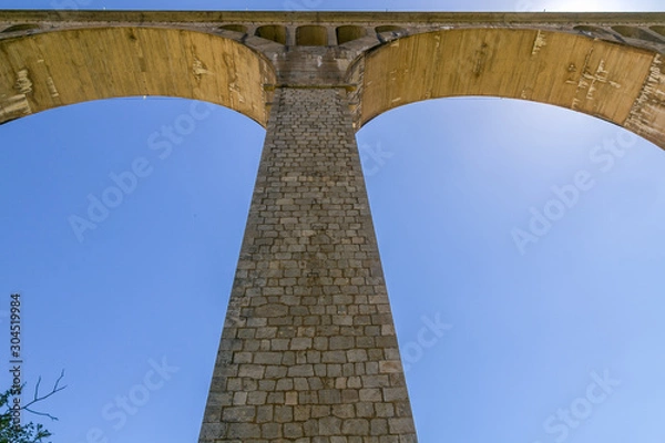 Obraz Large bridge pillar from base