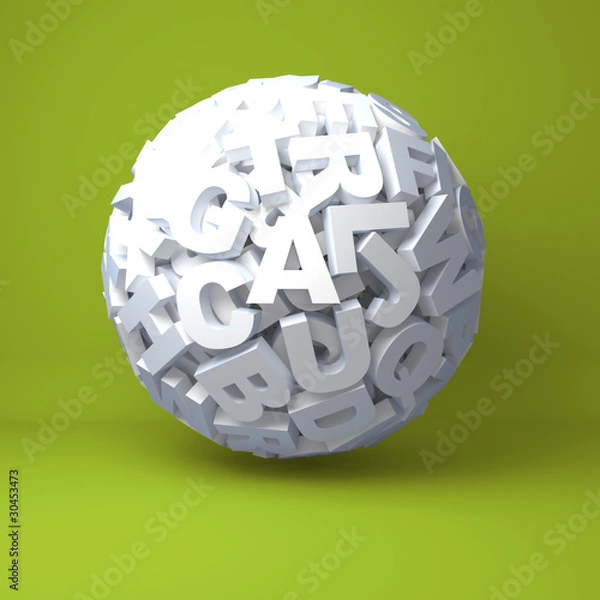 Obraz Ball from letters