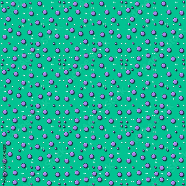 Fototapeta Bunch of Dots on Turquoise
