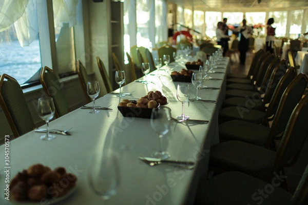 Obraz Served Table for Dinner | Banquet