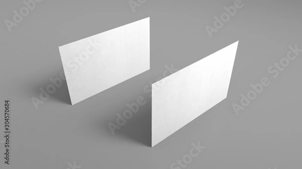 Obraz 3D Business Cards | White