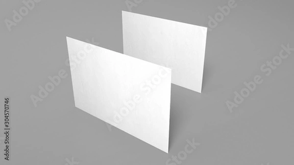 Obraz 3D Business Cards | White