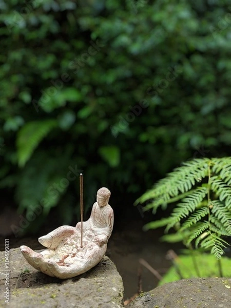 Fototapeta Incense Hand Buddha