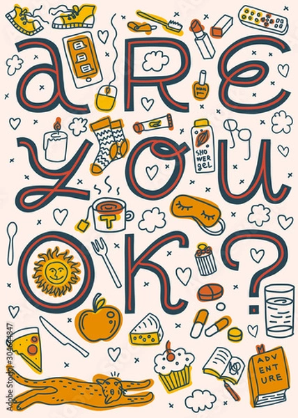 Obraz Are You OK? Vertical poster
