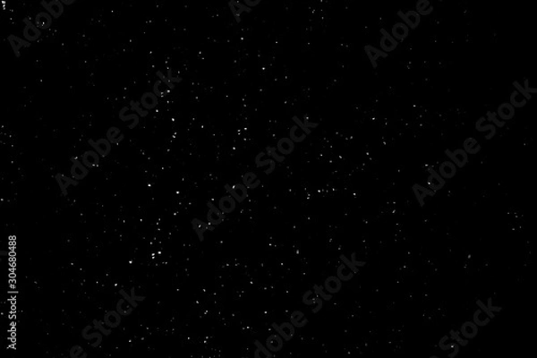 Fototapeta Christmas background, white snow on black background for edit photo.