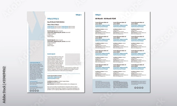 Obraz A4 Flyer Template