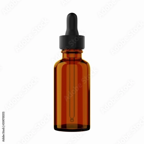Obraz Realistic glass dropper bottle