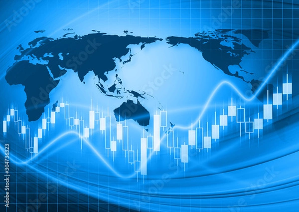 Obraz 株式や為替取引イメージ