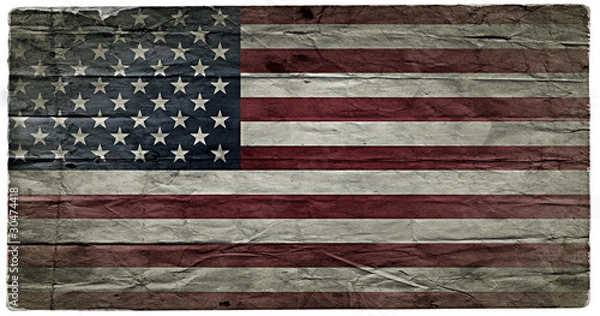 Obraz USA grunge flag