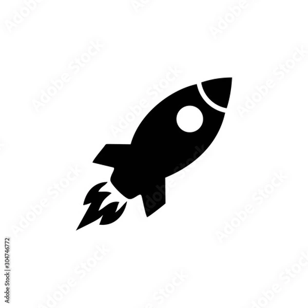 Fototapeta rocket icon vector design symbol