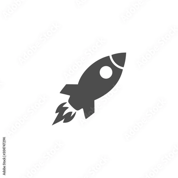Fototapeta rocket icon vector design symbol