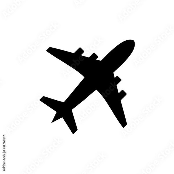Fototapeta airplane icon vector design symbol