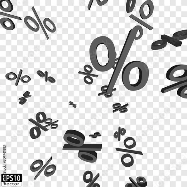 Obraz Falling Prices (grey) / EPS10 Vector