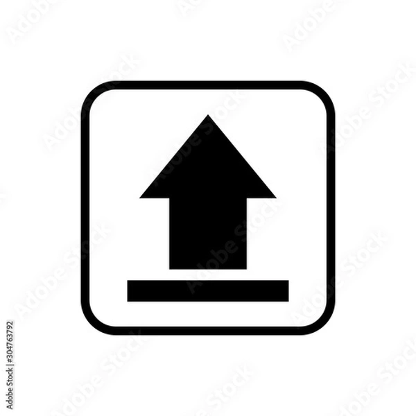 Fototapeta upload icon vector design symbol