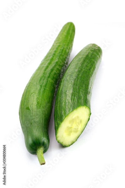 Obraz cucumber on a white background