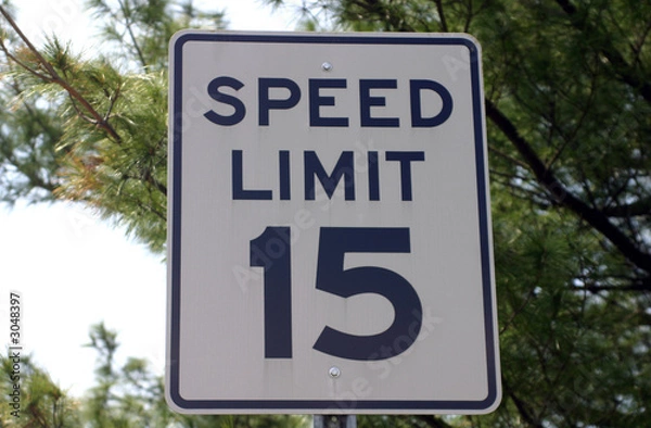 Obraz speed limit 15