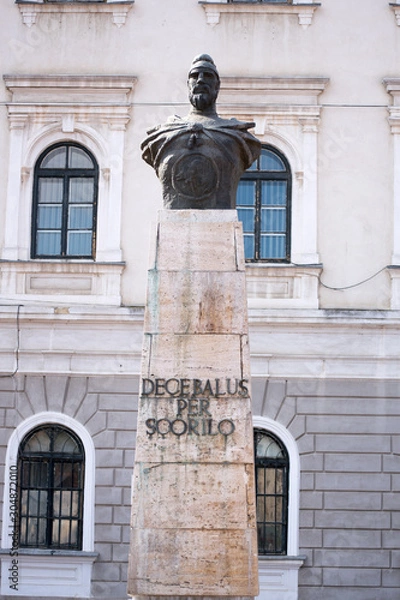 Fototapeta Timisoara statue of Decebal