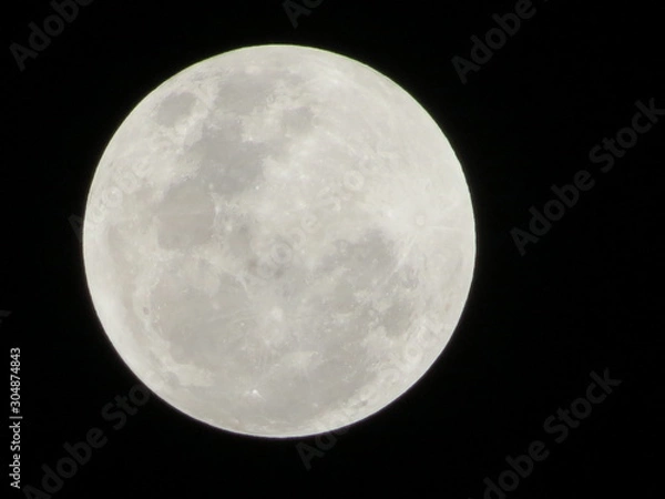 Obraz Céu escuro com lua