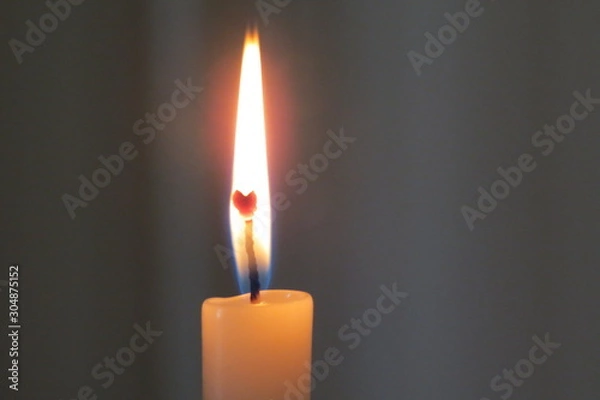 Obraz vela acesa