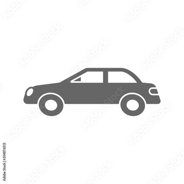 Fototapeta  car view front symbol vector
