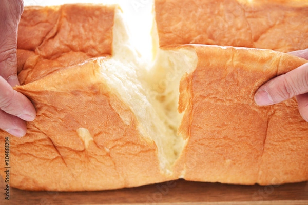 Obraz もっちり甘い食パン