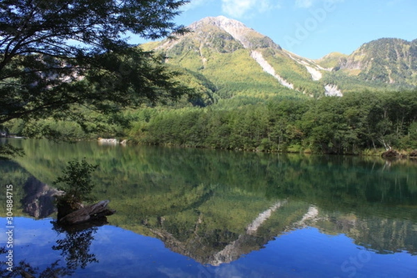 Obraz 焼岳と大正池