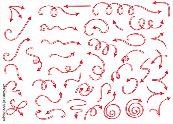 Fototapeta Collection, set of arrows.