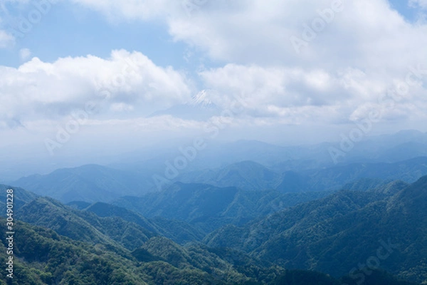 Obraz 丹沢山地、眺望