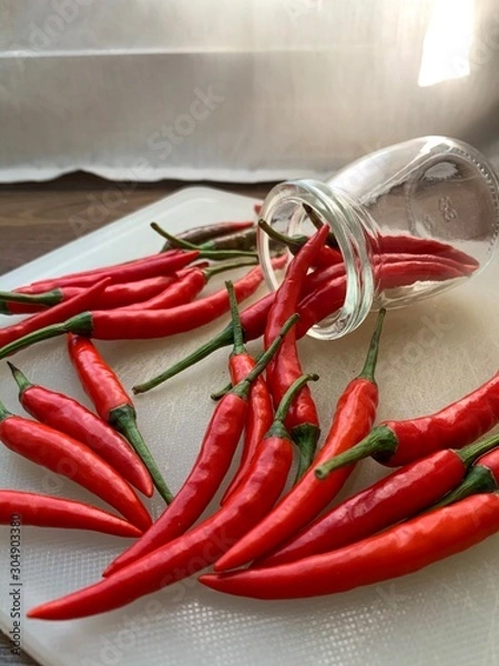 Obraz red chili peppers