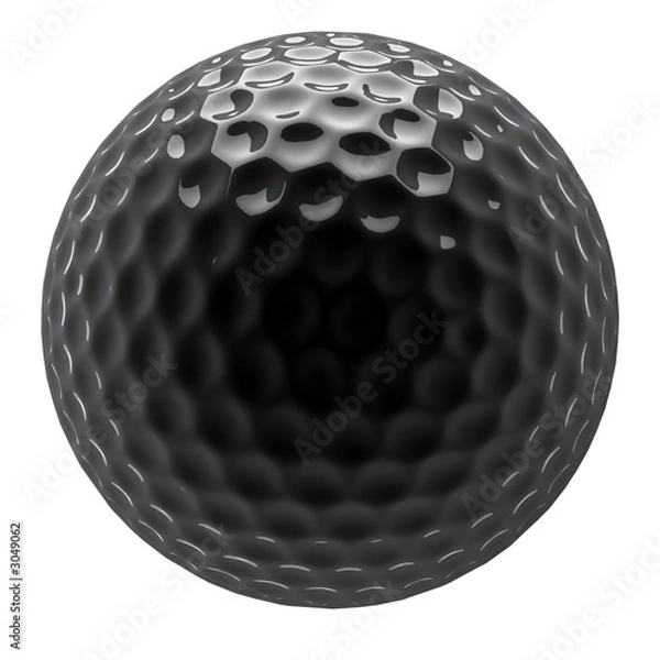 Obraz chromowana piłka golfowa