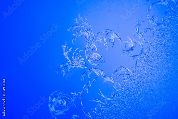 Fototapeta abstract background with snowflakes