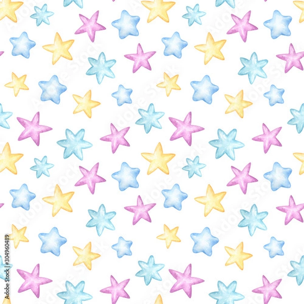 Fototapeta Colorful Stars Pattern