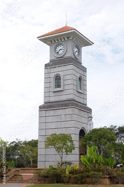 Obraz the image of clock tower in labuan