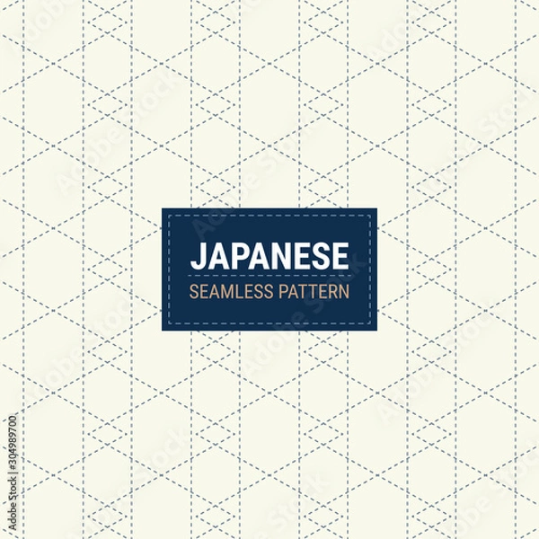 Obraz Traditional japanese seamless pattern