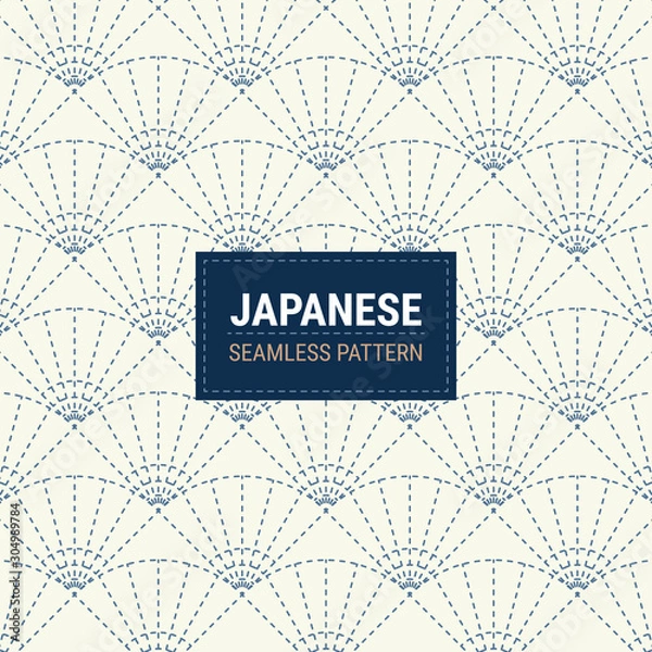 Obraz Traditional japanese seamless pattern