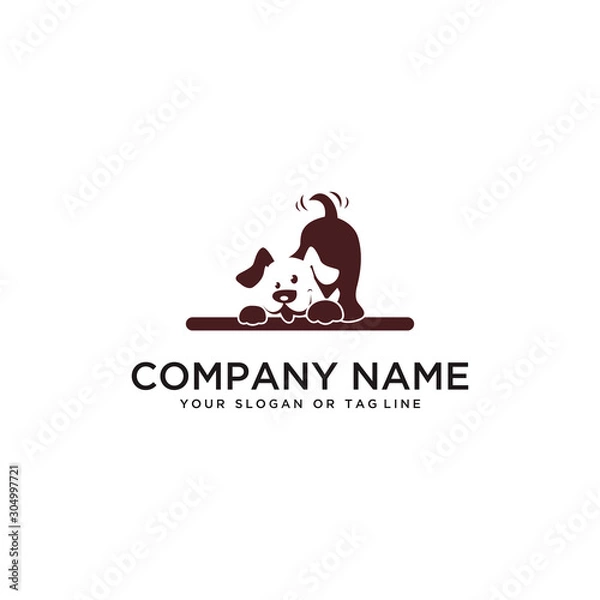 Obraz dog logo design vector template