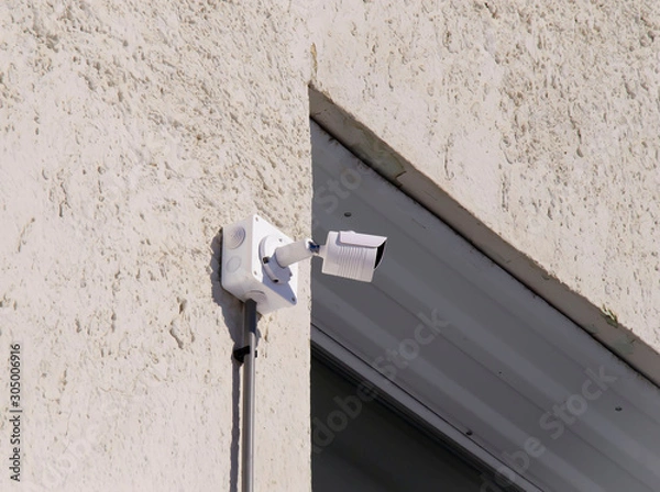 Obraz cctv camera on wall