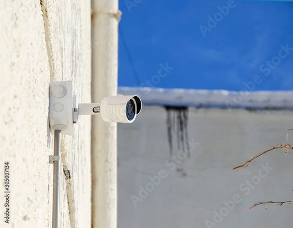 Obraz security camera on wall